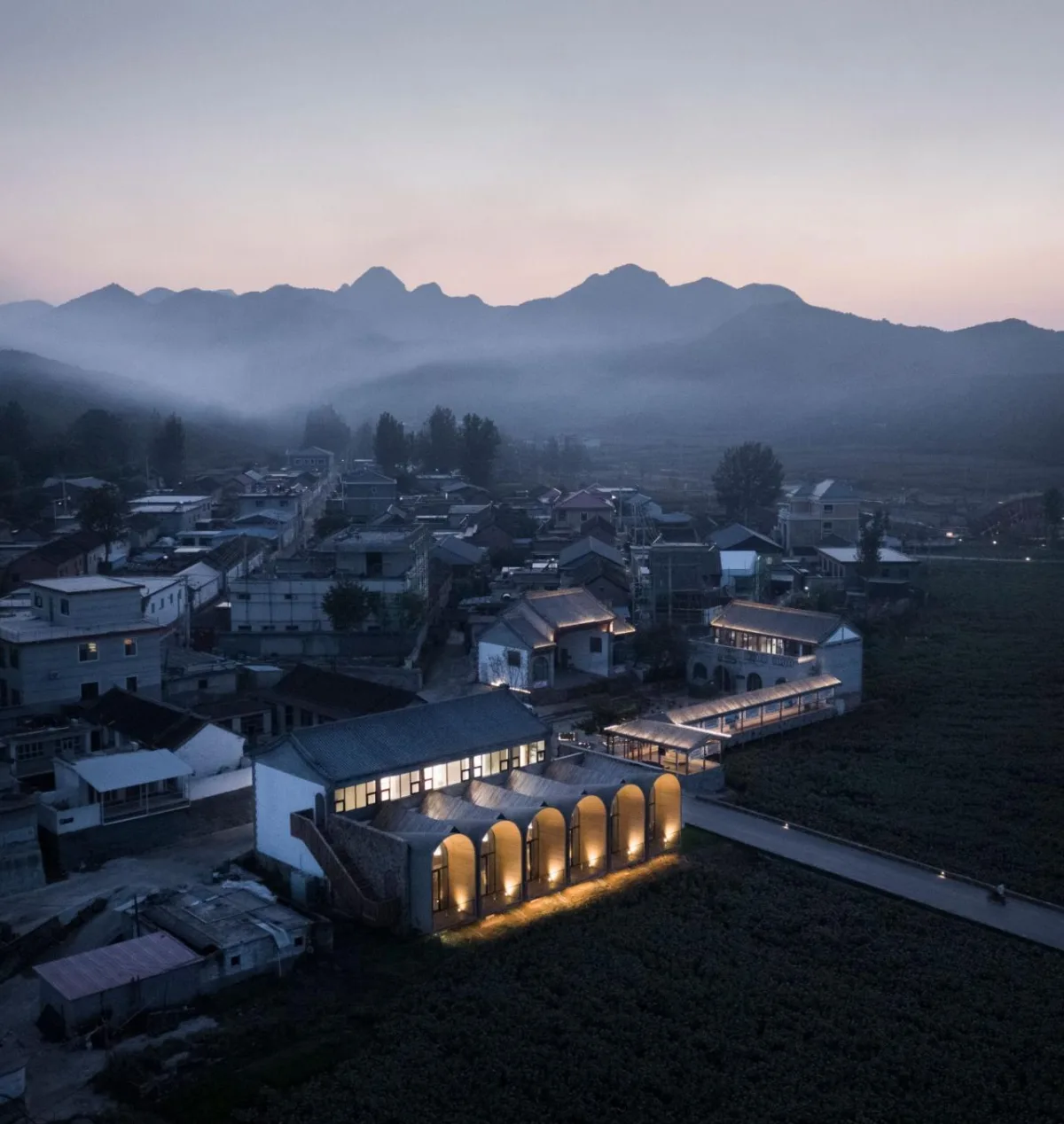 BIM建筑|田岗知行村：乡村会客厅 / 袈蓝建筑