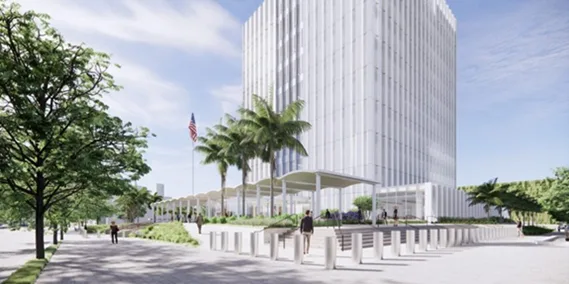 BIM建筑|SOM根据古典建筑设计劳德代尔堡联邦法院