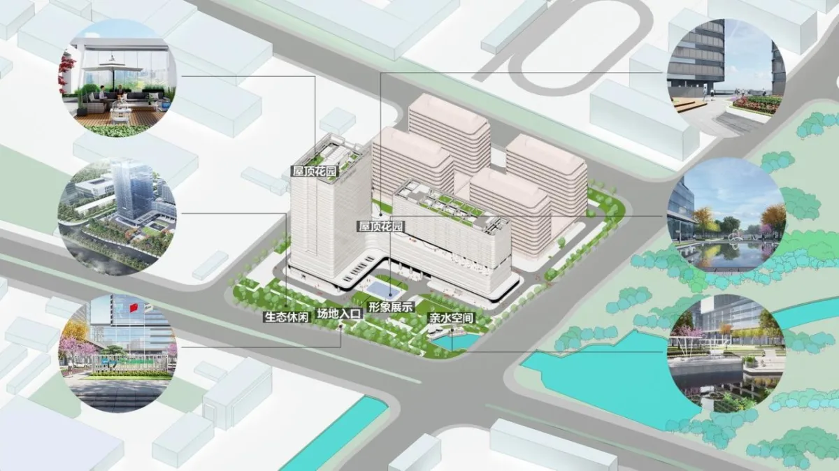 BIM建筑|龙头药企公园式总部办公·上药常药商务中心 / 简和建筑