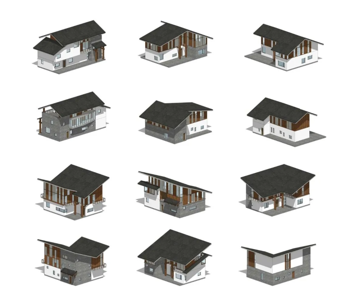 BIM建筑|汨罗“端午人家”乡村安置聚落 / 造作建筑工作室