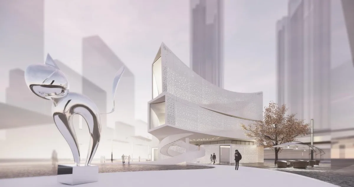 BIM建筑|以可感知温度充盈场所空间：徐州三盛·中城展示中心 / UA尤安设计