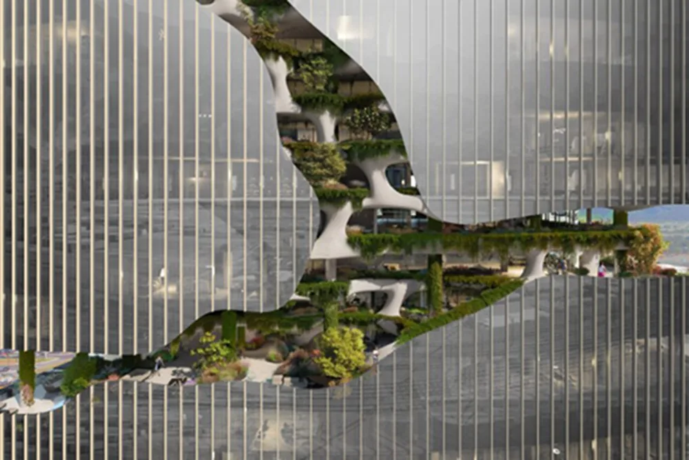 BIM建筑|MAD展示丹佛“景观裂缝”大厦