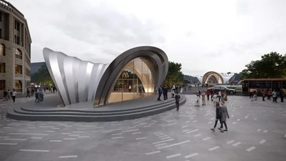 BIM建筑|扎哈工作室在乌克兰设计地铁站