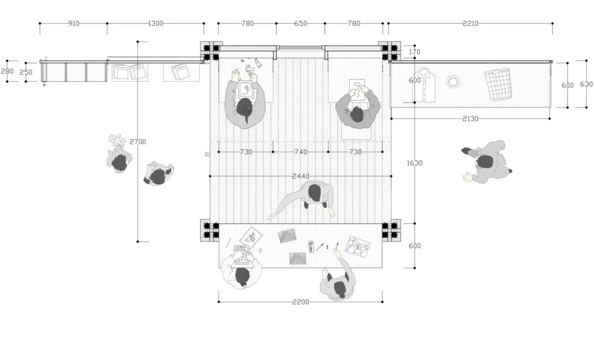BIM建筑|乡村振兴流动工作舱——新型竹构空间装置 / 南京大学建筑与城市规划学院