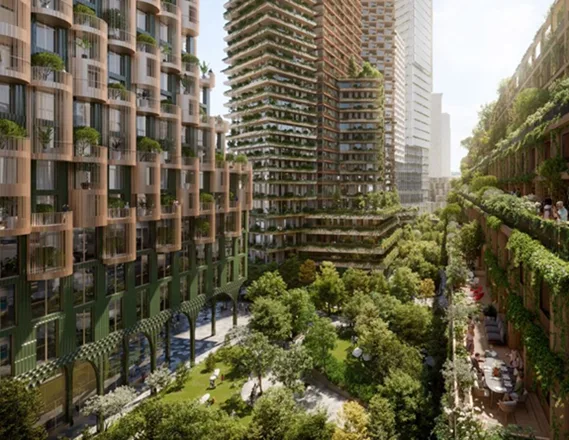 BIM建筑|阿贾耶为多伦多设计大型木质建筑