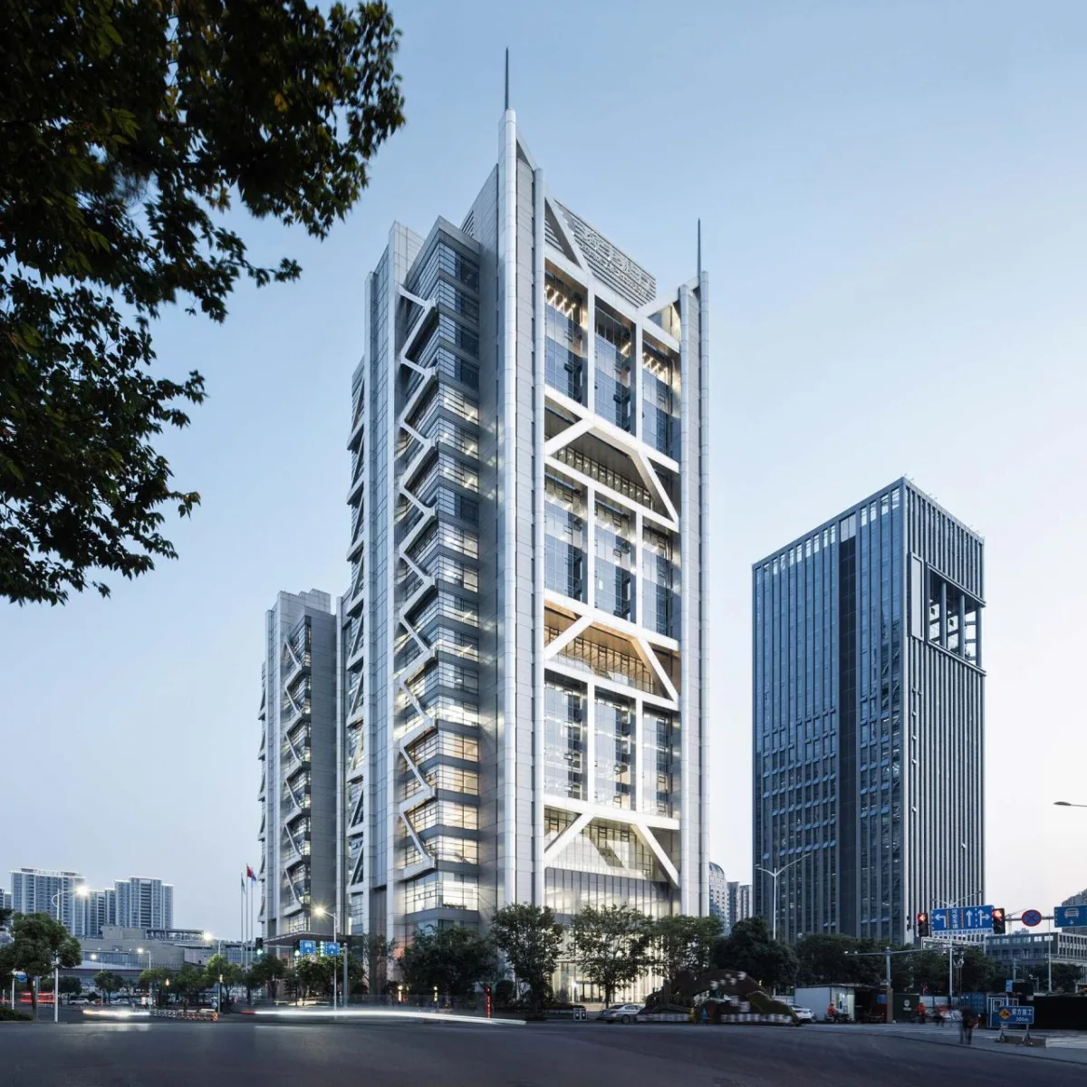 BIM建筑|双擎大厦：瑞丰数字金融中心 / UUA建筑师事务所