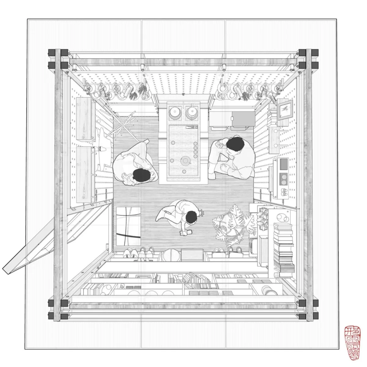 BIM建筑|乡村振兴流动工作舱——新型竹构空间装置 / 南京大学建筑与城市规划学院