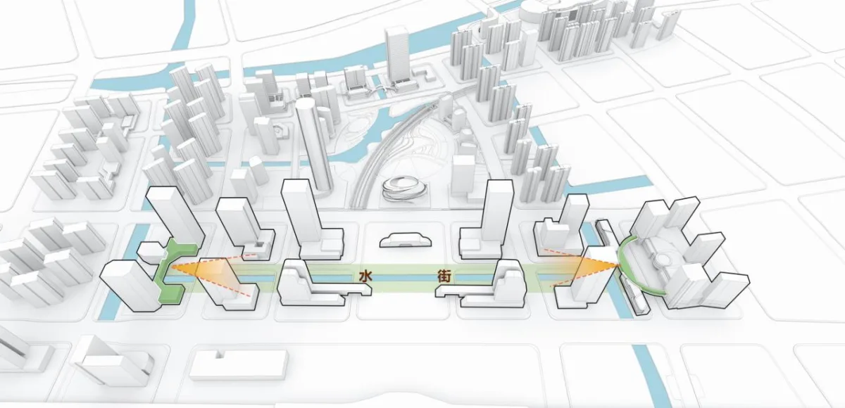 BIM建筑|一桥两相望:苏州高铁新城双子塔 / 简和建筑