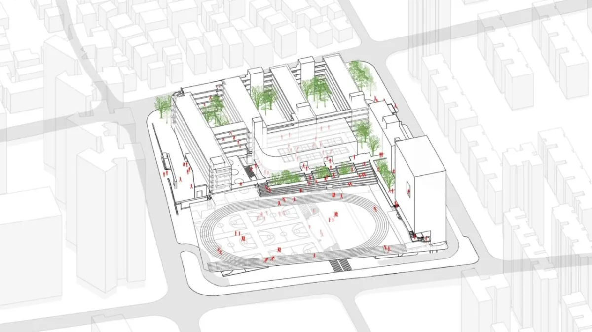 BIM建筑|链接与重塑：深圳南山麒麟中学改扩建工程 / 元本体工作室