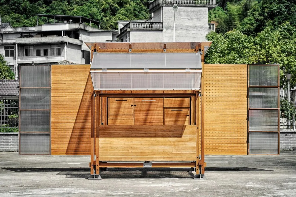 BIM建筑|乡村振兴流动工作舱——新型竹构空间装置 / 南京大学建筑与城市规划学院