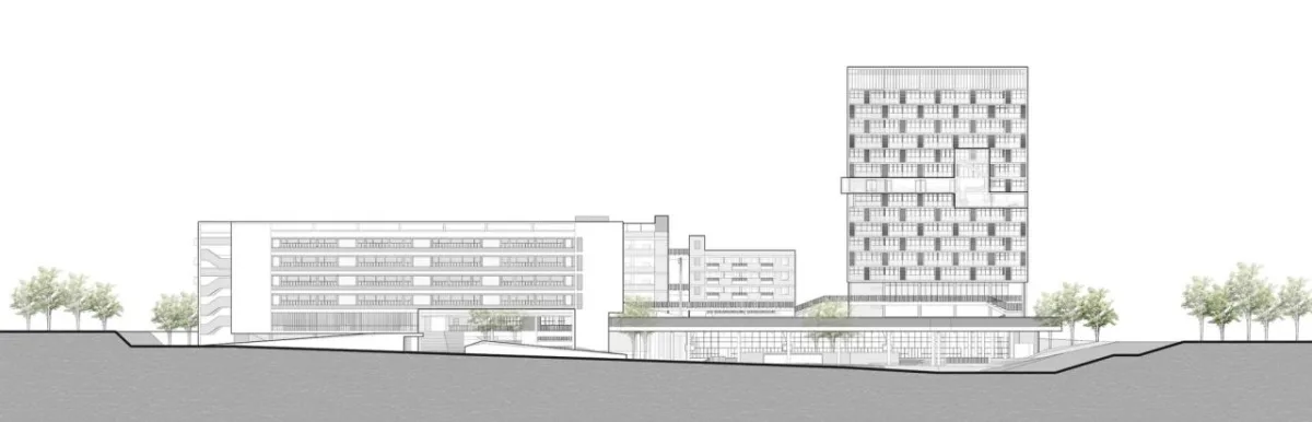 BIM建筑|链接与重塑：深圳南山麒麟中学改扩建工程 / 元本体工作室