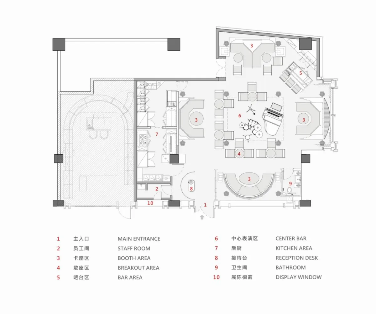 BIM建筑|酒吧：古典峰端的欢乐时光 / TRIOSTUDIO三厘社