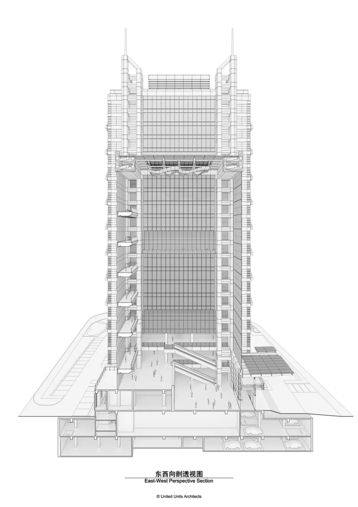 BIM建筑|双擎大厦：瑞丰数字金融中心 / UUA建筑师事务所
