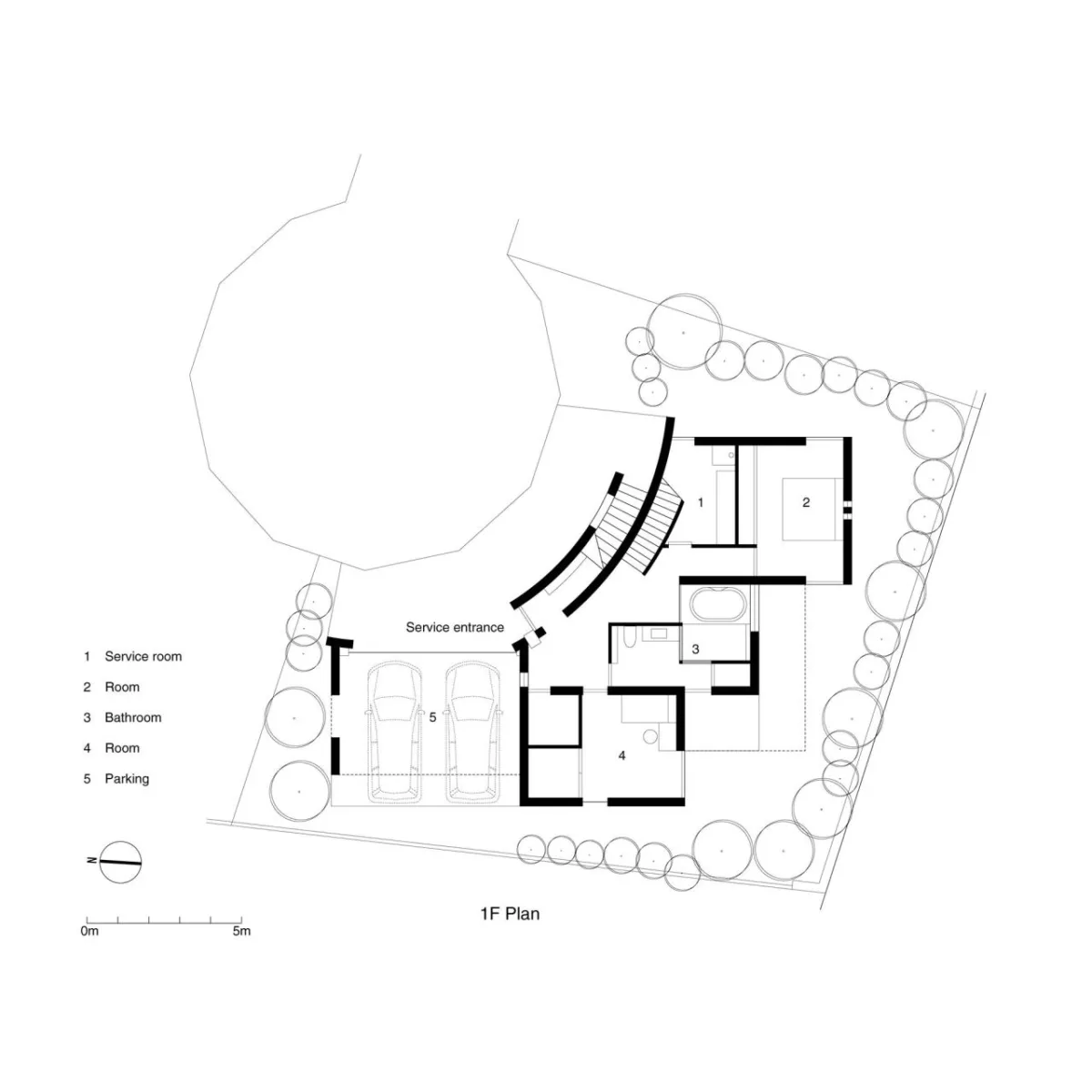 BIM建筑|巷路尽头的住宅 / T2P Architects Office