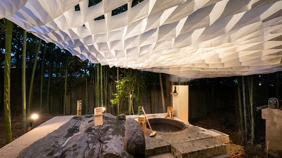 BIM建筑|隈研吾在寺庙建造活竹子支撑的建筑