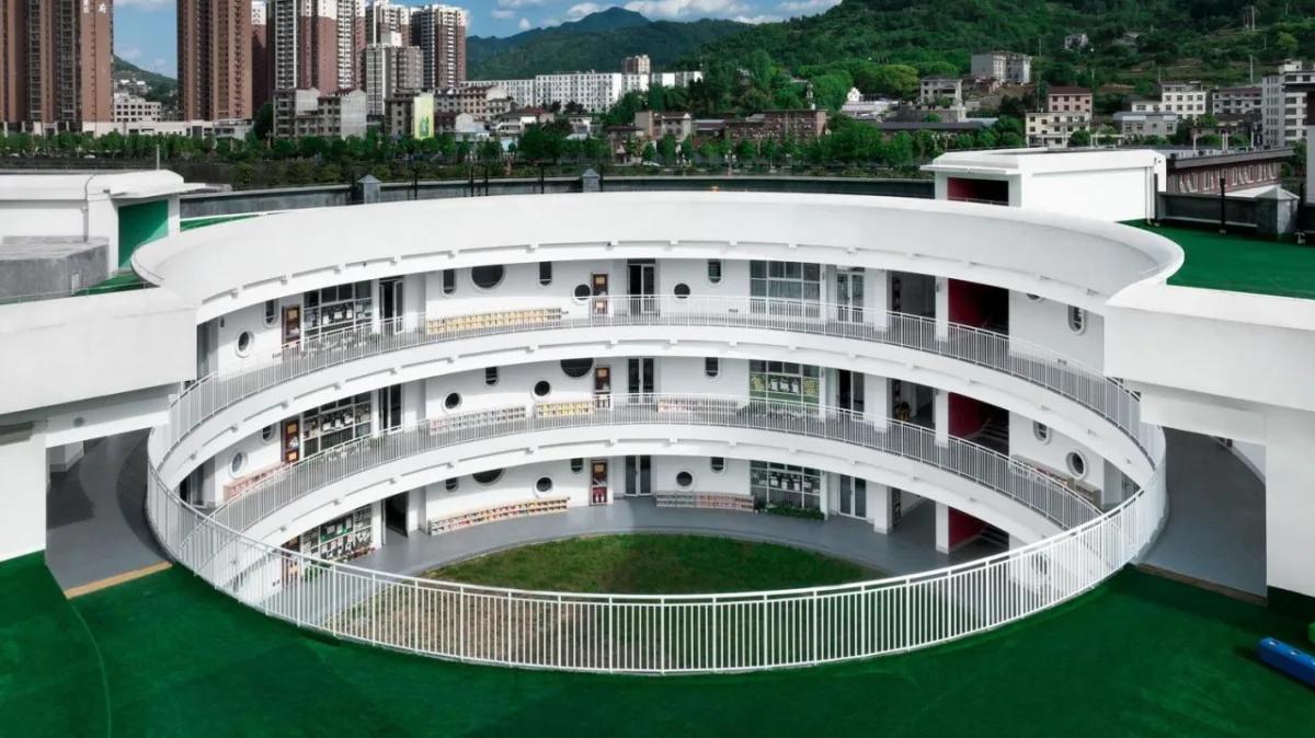 BIM建筑|中国最美幼儿园在县城：平利县第三幼儿园 / 迪卡建筑设计中心