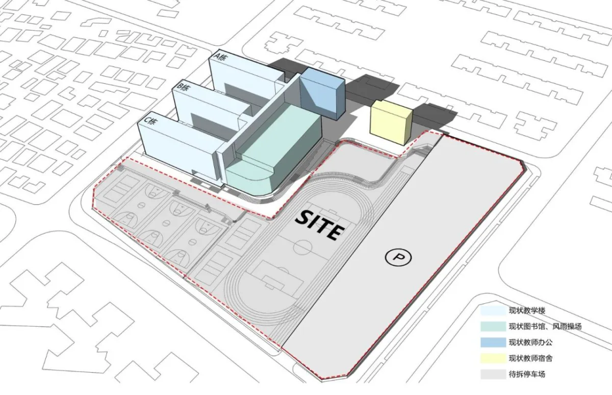 BIM建筑|链接与重塑：深圳南山麒麟中学改扩建工程 / 元本体工作室