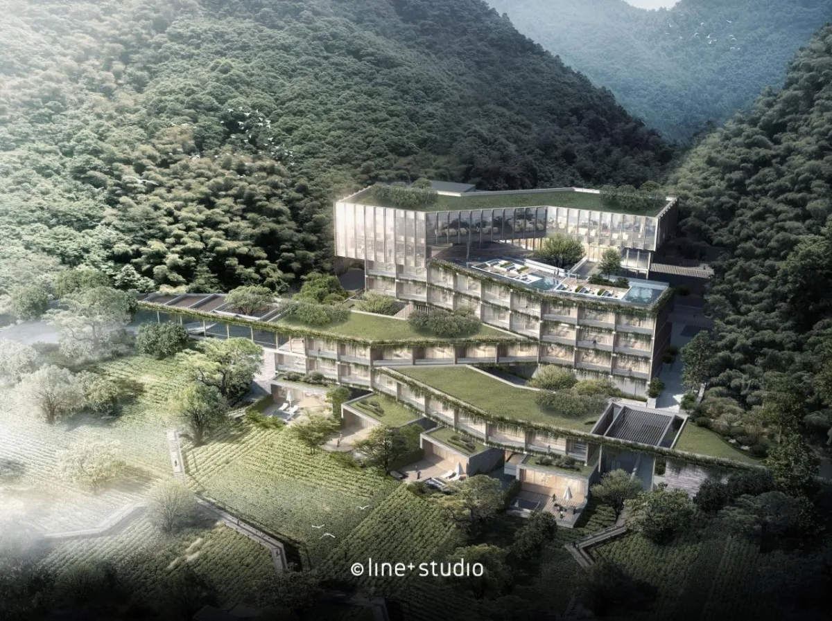 BIM建筑|海华浦江樾溪里度假酒店 / 孟凡浩-line+建筑事务所