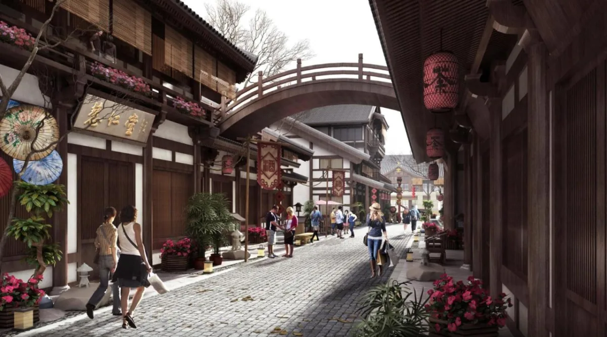 BIM建筑|现代视角下的新唐风演绎：长春世茂莲花山文旅小镇 / UA尤安设计