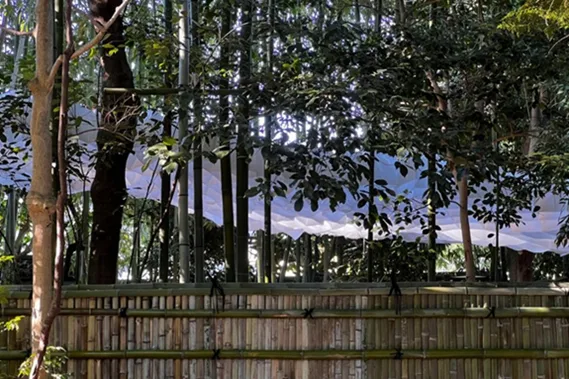 BIM建筑|隈研吾在寺庙建造活竹子支撑的建筑