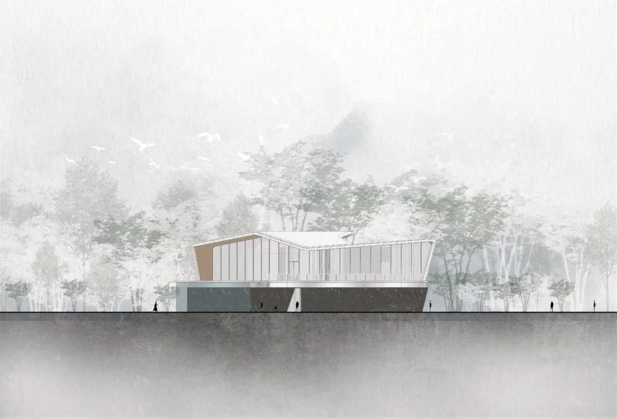 BIM建筑|漂浮艺居 舟泊烟渚：成都首开金地 • 鹭鸣北湖 / 成执设计