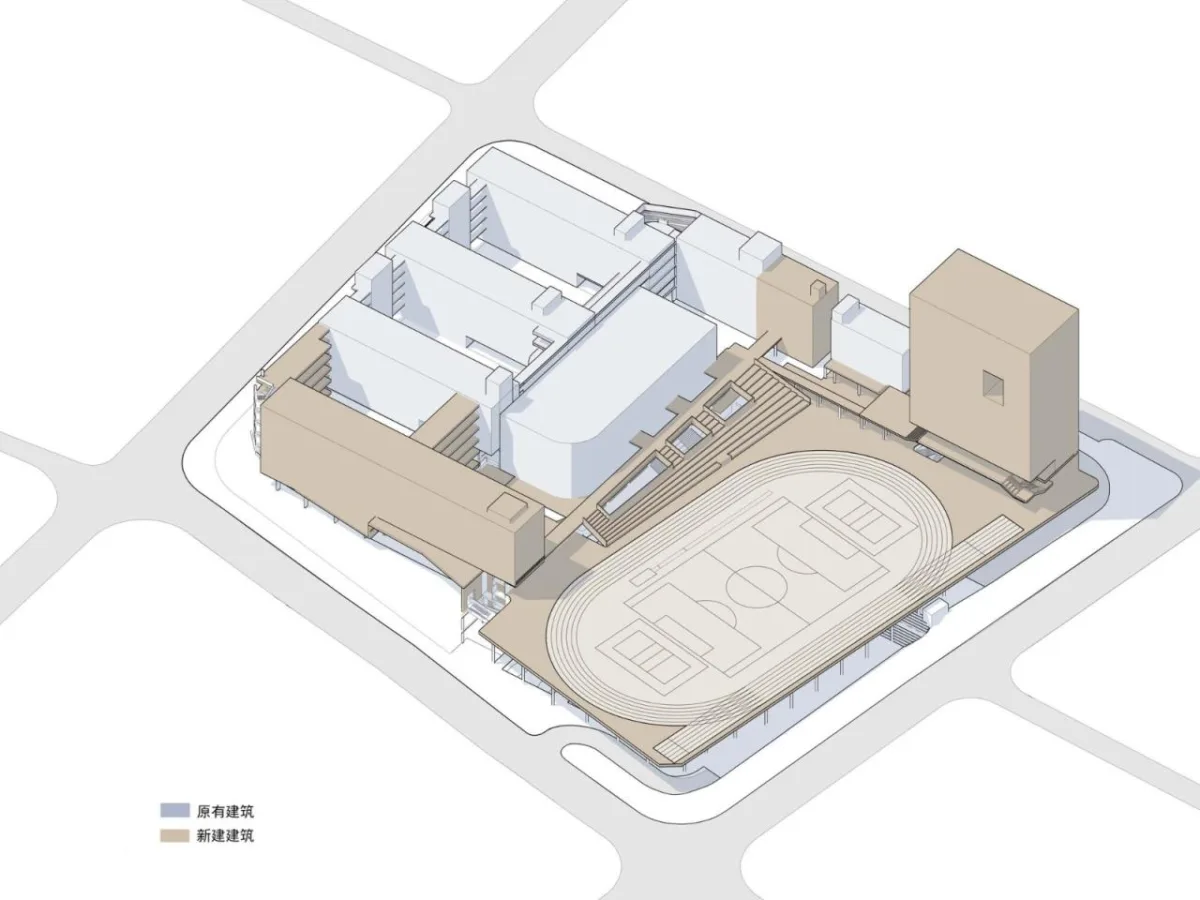BIM建筑|链接与重塑：深圳南山麒麟中学改扩建工程 / 元本体工作室