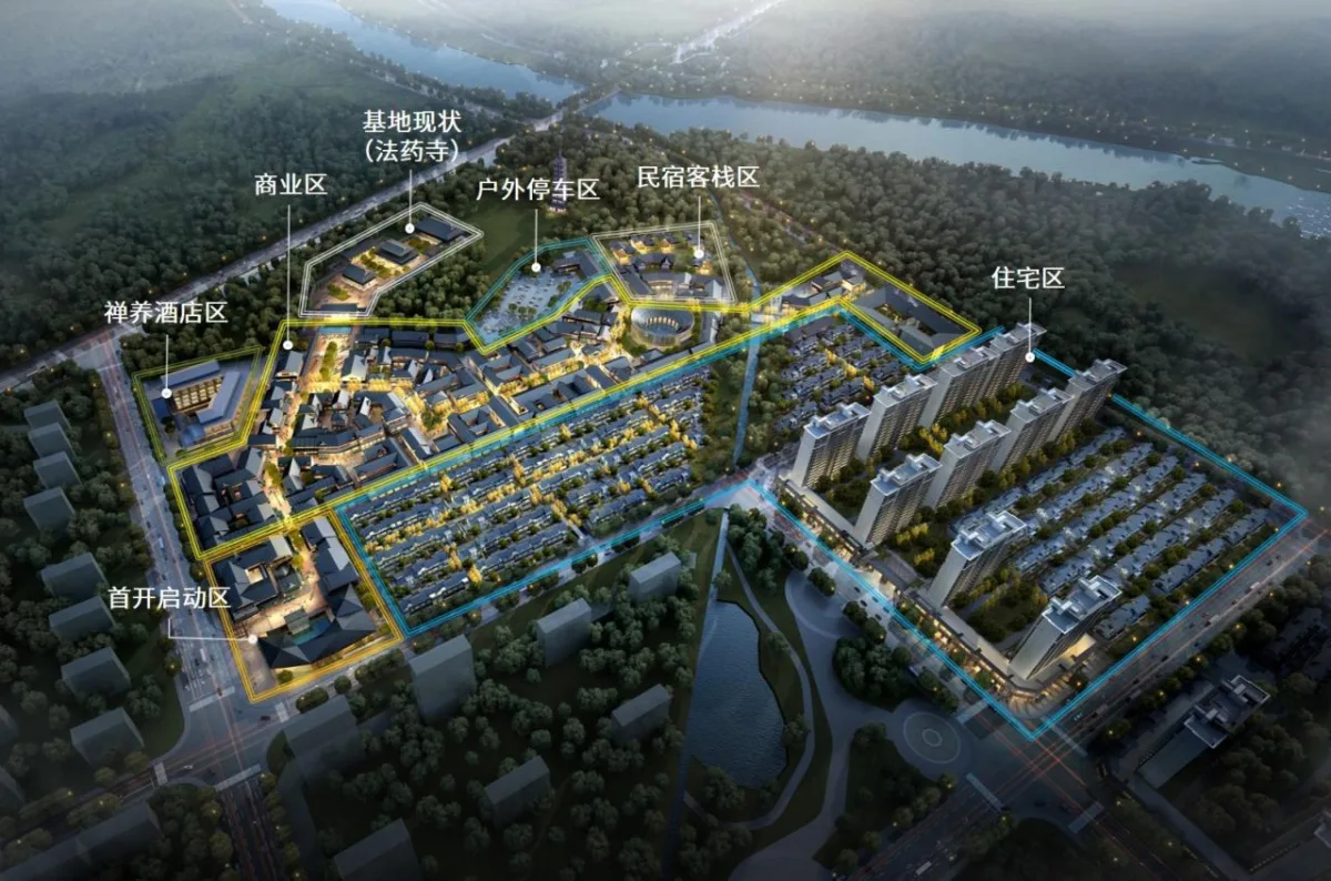 BIM建筑|生活化的轻禅设计: 靖安绿地明镜湾文旅小镇 / UA尤安设计
