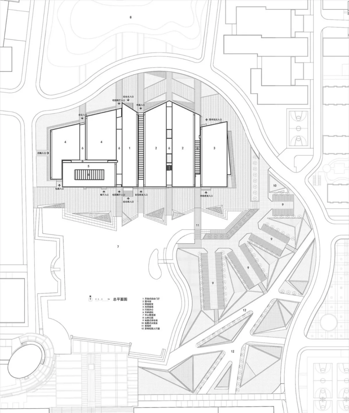 BIM建筑|江西建设职业技术学院图文信息综合楼 / 华南理工大学建筑设计研究院有限公司 陶郅工作室