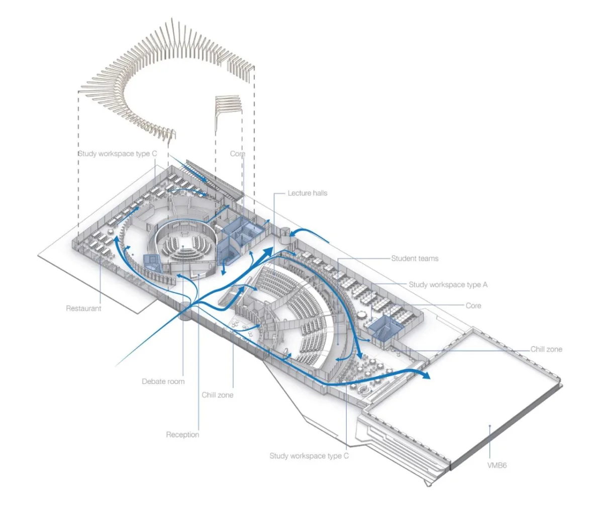 BIM建筑|荷兰代尔夫特理工大学新型能源再生跨学科教学楼 / UNStudio