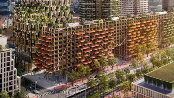 BIM建筑|阿贾耶为多伦多设计大型木质建筑