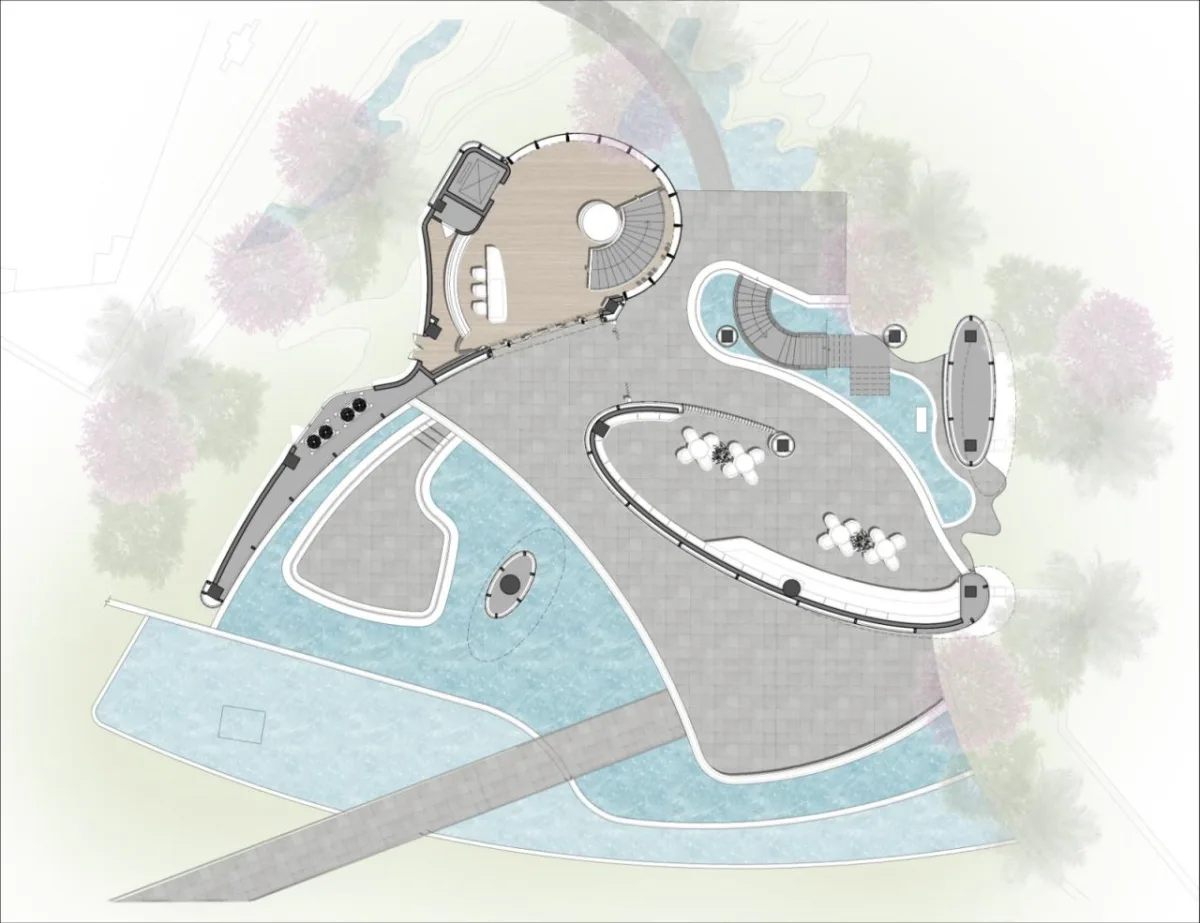 BIM建筑|漂浮艺居 舟泊烟渚：成都首开金地 • 鹭鸣北湖 / 成执设计