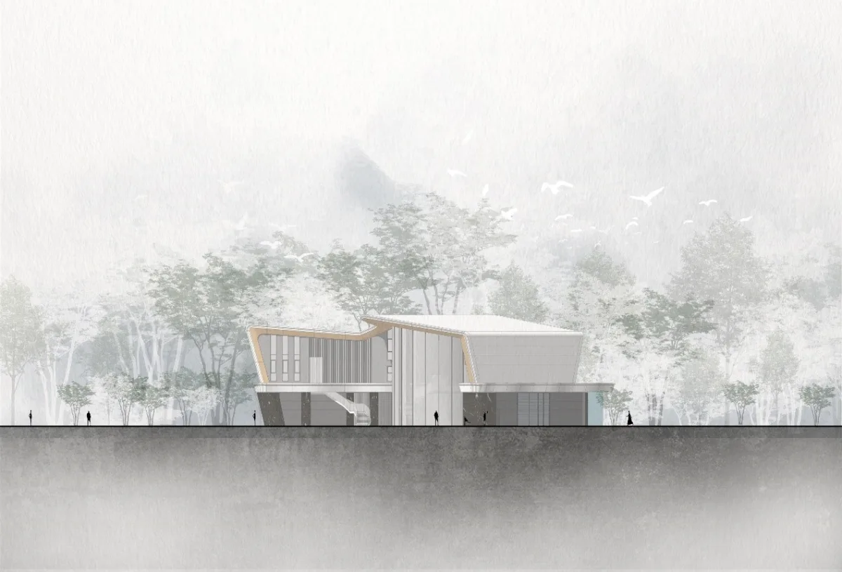 BIM建筑|漂浮艺居 舟泊烟渚：成都首开金地 • 鹭鸣北湖 / 成执设计