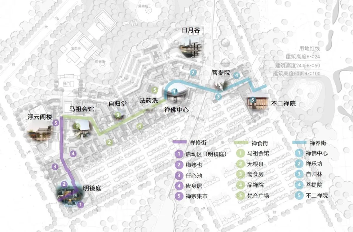 BIM建筑|生活化的轻禅设计: 靖安绿地明镜湾文旅小镇 / UA尤安设计