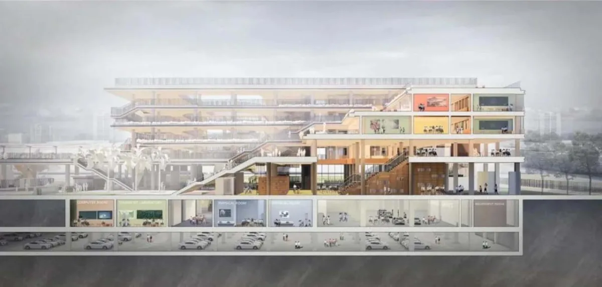 BIM建筑|深圳外国语学校宝安学校 / 华阳国际设计集团