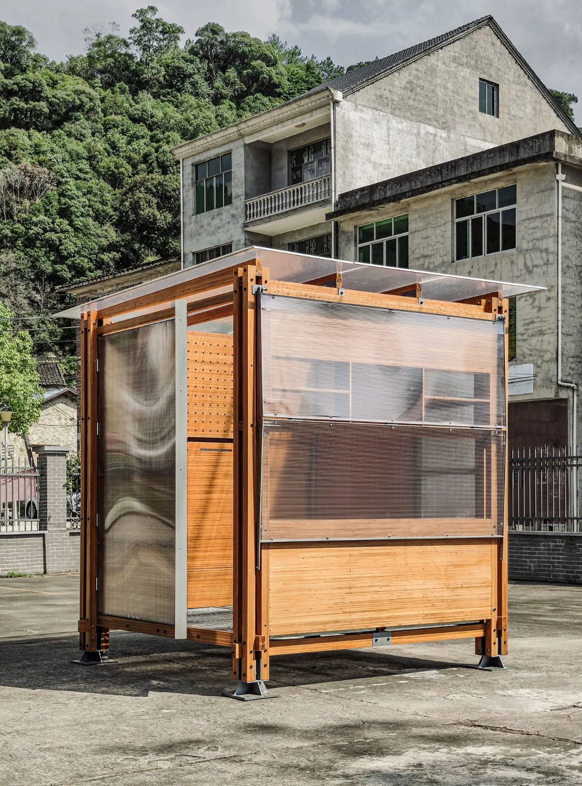 BIM建筑|乡村振兴流动工作舱——新型竹构空间装置 / 南京大学建筑与城市规划学院