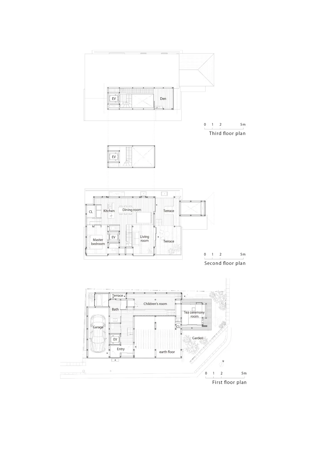 BIM建筑|屋顶相叠的下鸭之家 / 畑友洋建筑设计事务所