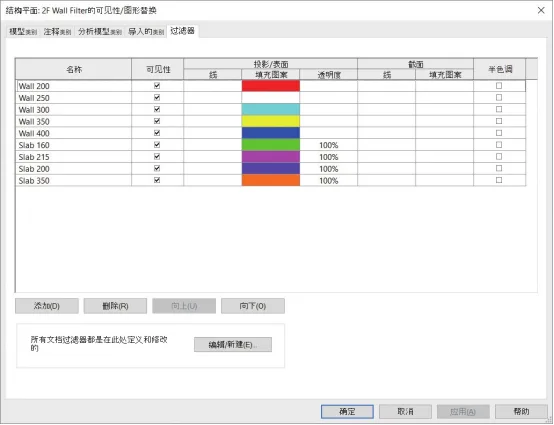 BIM技巧|Revit过滤器怎么设置？Revit墙体厚度过滤器的设置