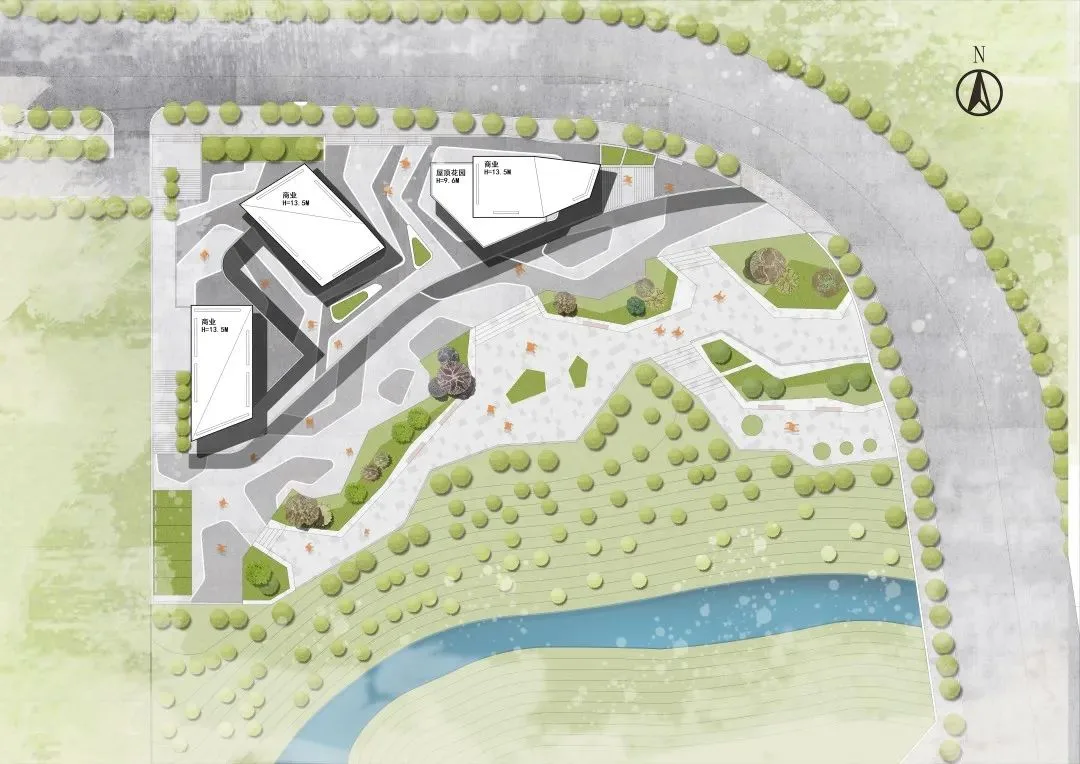 BIM建筑|重庆南岸区茶园中交漫山滨河商业，重庆 / 源道建筑