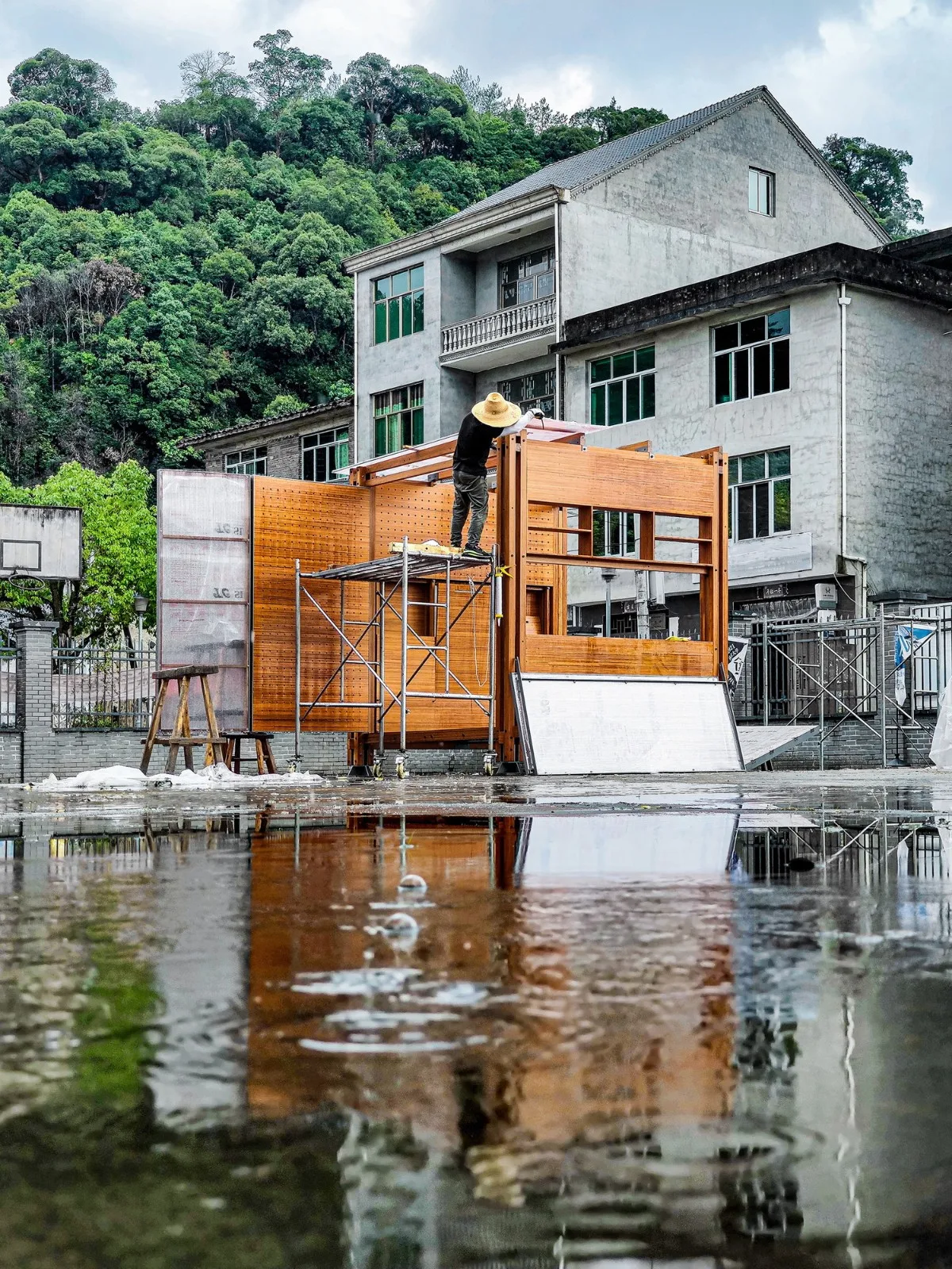 BIM建筑|乡村振兴流动工作舱——新型竹构空间装置 / 南京大学建筑与城市规划学院