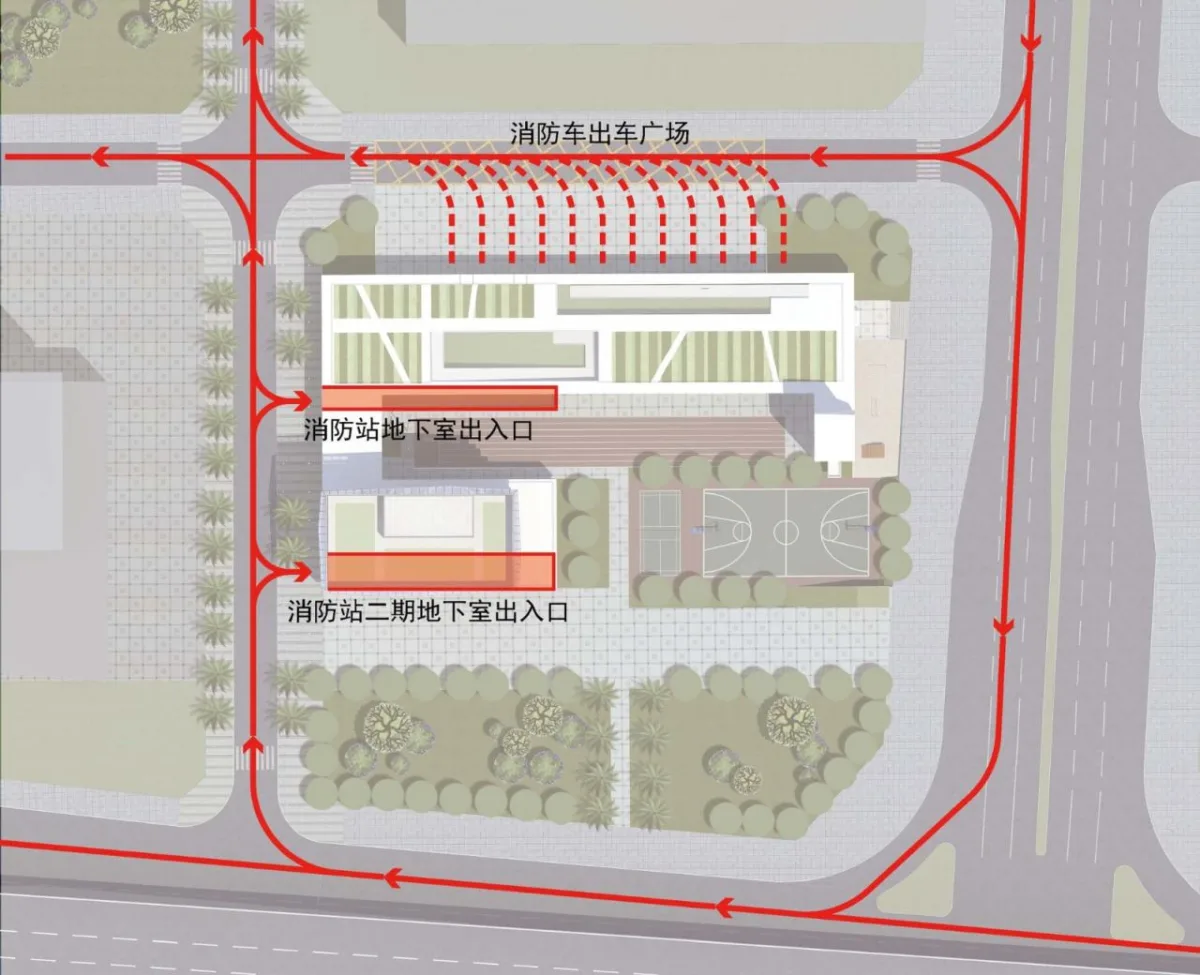 BIM建筑|深圳前海消防站 / 深圳大学建筑设计研究院有限公司“钟中+钟波涛”工作室