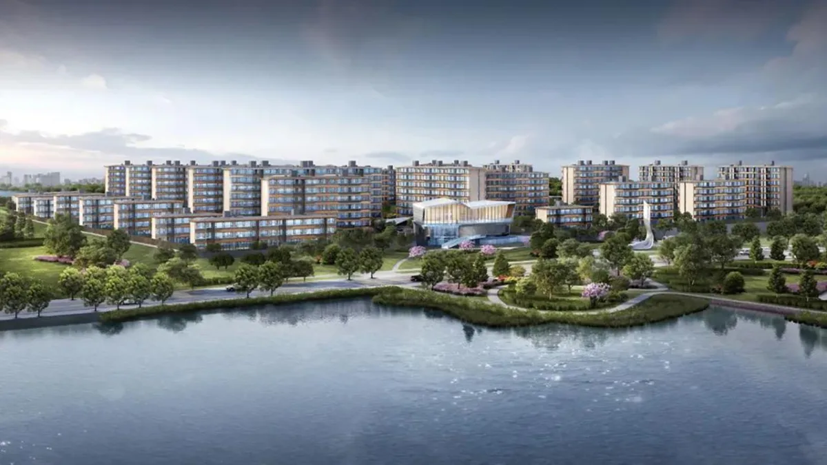 BIM建筑|漂浮艺居 舟泊烟渚：成都首开金地 • 鹭鸣北湖 / 成执设计