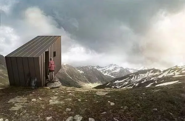 BIM建筑|BCW建筑工作室在阿尔卑斯山设计旅行者小屋