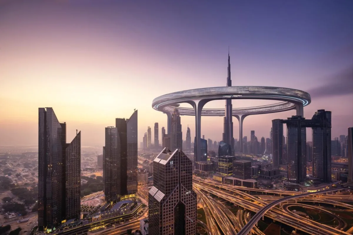 BIM建筑|都市中心环：绕世界最高摩天楼一圈 / ZNera Space