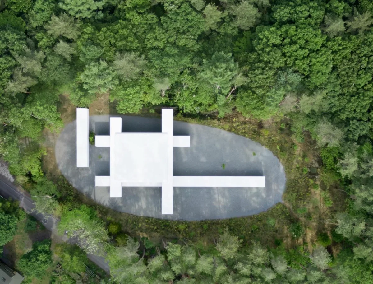 BIM建筑|日本长野极简酒店 Culvert，预制混凝土隧道 / nendo