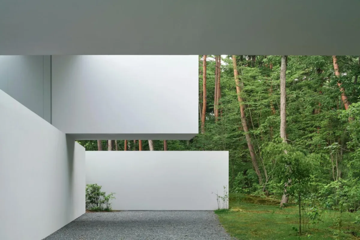 BIM建筑|日本长野极简酒店 Culvert，预制混凝土隧道 / nendo