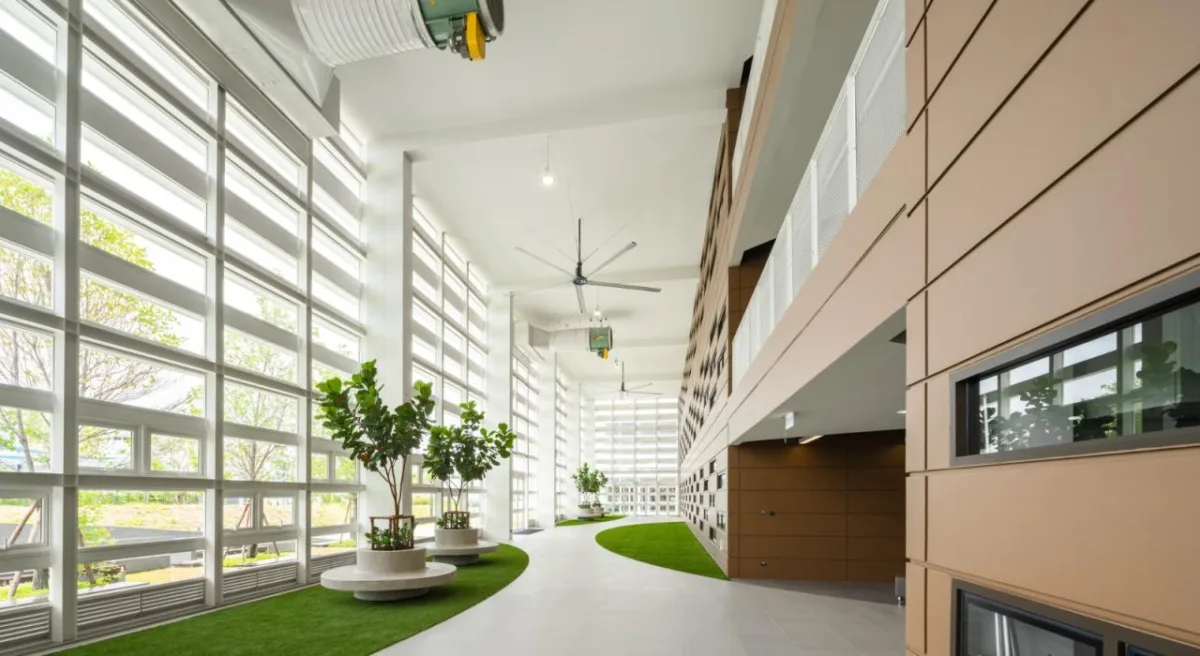 BIM建筑|扇形展开，泰国吞武里校园 SISB / Plan Architect