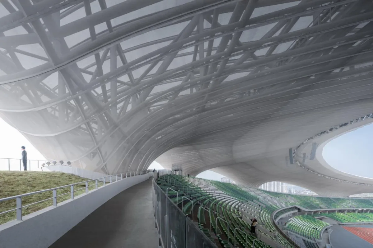 BIM建筑|全球最大覆土建筑群设计：“消失的体育场”/ MAD马岩松