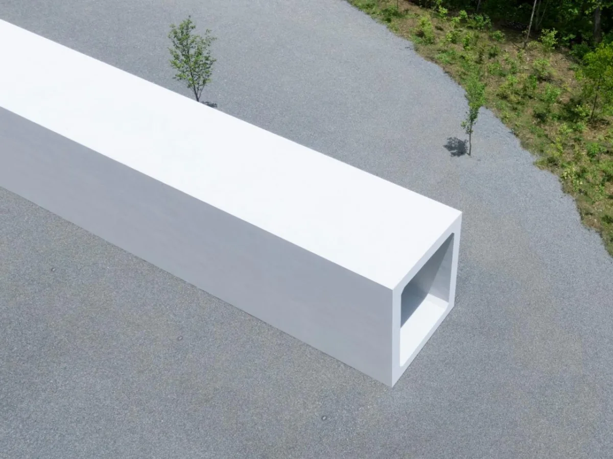BIM建筑|日本长野极简酒店 Culvert，预制混凝土隧道 / nendo