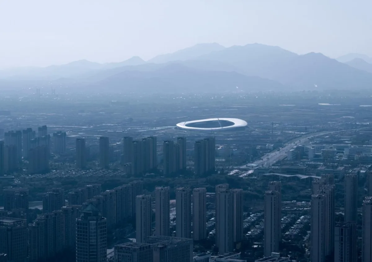 BIM建筑|全球最大覆土建筑群设计：“消失的体育场”/ MAD马岩松