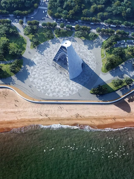BIM建筑|开放建筑工作室展示“太阳塔”设计